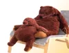 60cm100cm mjuk brunbjörn djungelskog plysch leksaker fyllda björn teddy leksaker kramar kudde kudde present VIP LJ2011268042050