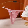 Calcinha feminina ostenta algodão sexy tonalidade simples e aconchegante roupas íntimas g-strings t-back respirável cuecas de lingerie