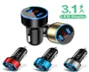 جديد 2in1 LED DISTRAL DISH DUAL USB Universal Car Charger for iPhone 13 12 11 SAMSUNG S20 S10 CAR MOLITION PHOPE