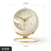 Vintage Metal Alarm Clock Creative Round Children's Electronic Desk Clock Bedside Table Alarm Clock Lysande kvartsklocka