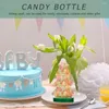 Storage Bottles 6 Pcs Food Ornaments Candy Bottle Festival Container Plastic Jar Packaging Xmas Cookie Box
