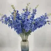 Flores decorativas Hyacinto Artificial Silk Delphinium Branch Folha falsa para o casamento Flor de casamentos 67 cm 80cm 10pcs por lote