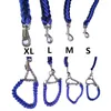 Dog Collars Double Strand Soft Nylon Neck Collar Leash Durable Pet P Metal Chain Walking Lead Rope Belt Accessories