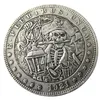 HB16 Hobo Morgan Dollar Skull Zombie Skeleton Copys Coins Ornamentos de artesanato de latão Acessórios para decoração de casa195q