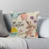 Oreiller Canrica Happy Easter Cover Oreiller décoratif pour le salon SOFA 45X45CM FUNDA COJIN CADE