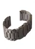 Watch Bands 22mm 24mm 26mm厚さの時計バンドステンレス鋼重いアクセサリーsfold clasps silver matte mens straps3166478