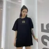 ドレスFG特大のメンズTシャツ群れゆるい女性のTシャツヒップホップコットン短袖ユニセックスストリートカジュアルプルオーバー