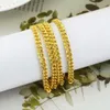 Hot Sale Chokers Basic Punk Roségold 14K Gold Füll 4mm mit Gold Bordsteinkette Kubanische Kette Halskette für Herren