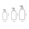 Butelki do przechowywania 14pcs 250 ml 300 ml 500LM Biała szampon butelka z anodowaną plastikową pompą emulsyjną kosmetyczną żel prysznicowy