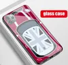 TPU Temper Glass Mini Cooper Cellphone Casos para Apple iPhone 13Mini 12 11 13 Pro Max 6 6s 7 8 Plus x Xr Xsmax SE2 Samsung Galax8478627