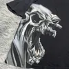 Y2K Gothic Skull Print Oversized T-Shirt Men 2024 JNCO Europese en Amerikaanse korte mouwen Harajuku Hip-Hop Fashion Tops 240408