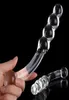 Massage Crystal Glass Dildo Beads Butt Plug Anal Gspot Fake Penis Massager Masturbation Adult Sex Toys For Women8046852