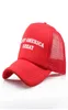Houd Amerika grote Donald Trump -hoeden Kag Trump -campagne Verstelbare unisex mesh hoed ondersteuning honkbal caps8966102