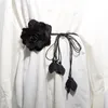 Cinture 2024 casual chiffon selvaggio grande fiore lady sottile cintura dolce nappa in treccia decorazione elegante vestito da donna fatto a mano