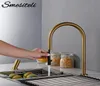 Pmesiteli Nouveau robinet invisible Pulpor-out Papetteer Head Double Hole Single Handle et Cold Solid Lrass Kitchen Sinker Batker Tap T204311418