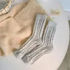 Chaussettes pour hommes hivernales de pâte frite pour enfants torse de la toison chaude solide moyen des filles épaissies de filles