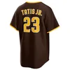 genähtes Baseball -Trikot Fernando Tatis Jr. Heimweg Jersey Männer Frauen Jugend