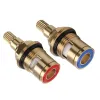 1/2pc Universal Replacement Tap Valves Brass Ceramic Disc Cartridge Inner Faucet Valve for Bathroom, Clockwise or Anti-clockwise