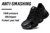 Chaussures de sécurité hommes Toe en acier sneaker sport Air Cushion Réflexion Bottes de sécurité Bottes de sécurité Homme Puncture Proof Travail Chaussures Anti-Smash 240410