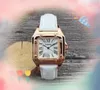 Shinny Womens Small Size Watches Trois aiguilles Design Quartz Batterie Cow Coue Courte Corloge de mode Robe de style Lady Square Tank Roman Watch Valentin pour la Saint-Valentin Cadeaux