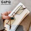 Mode vintage solglasögon UV Metal Square Frame Outdoor Travel Sun Shades Eyewear For Women Men