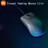 Appareils Xiaomi Game Mouse Lite RGB Light 220 IPS 400 à 6200 DPI Five Gears ajusté 80 millions de coups TTC Micro Move Gaming Mouse 2022