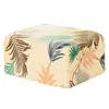 Stol täcker blommortryckt överdimensionerat stretch fotpall cover ottoman slipcover praktiskt