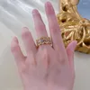 Cluster Rings Springlady 18k золота, покрытая 925 стерлинговым серебряным лабораторием сапфировой драгоценный камень, блестящий коктейль Fine Ring для женщин свадебные украшения