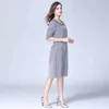 Abiti di maternità Emozione mamme mamme vestiti di maternità a strisce Abiti in gravidanza allattanti per donne in gravidanza abito di maternità S M L XL 240412