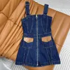 Basic & Casual Dresses designer 24 Spring/Summer New Loose, Fashionable, Sweet and Cute Denim Dress 5I55