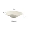 Plates Pure White Ceramic Special-shaped Cold Dish Bowl Restaurant High-grade Irregular Special Plate Creative Tableware