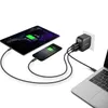 Minix Neo P1 66W 3- 포트 터보 간 벽 충전기 USB-C 빠른 충전 어댑터 MacBook iPhone Xiaomi Samsung 용 USB-A 전력 어댑터