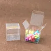 Present Wrap 50pieces/Lot Clear Square Wedding Favor Box PVC Transparent Party Candy Bags Chocolate Boxes 5x5x5cm Caja de Dulces