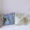 Bolsas cosméticas Organizador de ropa interior portátil Bolsa de maquillaje de algodón Viaje de estampado de estampado de flores Bolsa de almacenamiento