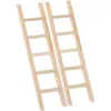 Garden Decorations 2 Pcs House Ladder Miniature Ornaments Pography Props DIY Landscape Decor Ladders