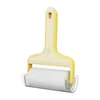 Dålig rullpapper Sticky Roller Dust Wiper PET Hårkläder Rengöring Tousle Carpet Tool Portable Remover Brush Repaceabl W7A3