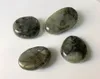 Подвесные ожерелья Полированный лабрадорит драгоценный камень каменный каменный пальмо-мадагаскар Массаж 1,5-2 "Один пакет