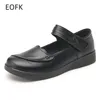 Scarpe casual eofk donne mary jane appartamenti per madre piena primavera nera autunno da lavoro lavoratore rotondo