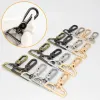 1piece Metal Snap Hook D Ring Swivel Eye Trigger Clasps Clips for Leathercraft Bag Strap Belt Webbing Keychain Parts Accessories