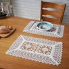 Таблицы коврики 1lot/3pcs 30x45см Элегантный белый цвет пастырский стиль Полово вытекает