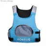 Life Vest Buoy Portable kayak surfing adult life jacket Fishing front pocket Water sports Swimming motorboat Large life jacketQ240412