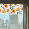 Perde Pastoral Tarz Ayçiçeği Mutfak Valance Odası Dekorasyonu Yarım Pencere Valances Perdeler için Windows Pongee