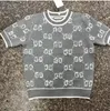 Sweater tricoté de luxe pour femmes G lettre imprimée designer T-shirt G vêtements décontractés Vêtements de cou rond à manches courtes