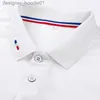 Men's Polos 2024 Summer Mens T-shirt suitable for middle-aged and elderly people short sleeved business trend casual mens clothing C240412