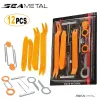 Seametal 12PCS Car Removal Tool Set Auto Trim Panel Door Dash Clip Radio Audio Remover Tool Kit分解インテリアアクセサリー