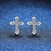 1ct D Color Moissanite stud earrings Designer Jewelry Sier Passed Diamond Test 925 silver platinum plated Valentine's Day gifts for women