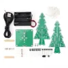 Flash Christmas Tree 3/7 Color Parts Kit Diy Gift Tree Kleur Veranderend Kerstboom 3D LED Flash Circuit Onderdelen Kerst decor