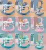 Baby Walker with 6 Mute Rotating Wheels Anti Rollover Multifunctional Child Walker Seat Walking Aid Assistant Toy 976 D31240205