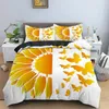 Bedding Sets Dragonfly Duvet Cover Set & Pillowcase Adult Butterfly Sunflower For Girls Princess Quilt (No Bed Sheet)