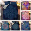 Sängkläder set lyx mandala set 2/3st täcke cover bohemian clefer bäddsuppdrag sängdukar hem textil